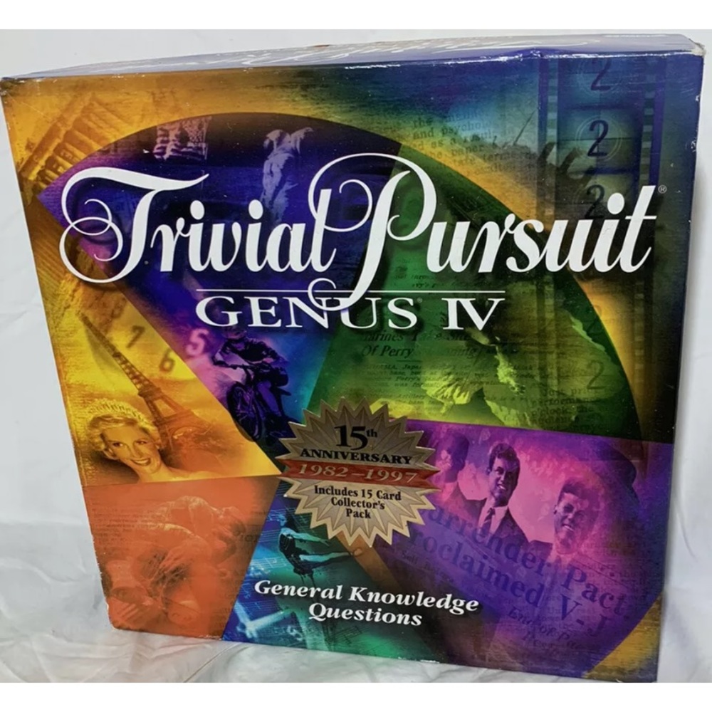 Trivial Pursuit Genus IV 15th Anniversary 2-6 Players Ages 8+ General Knowledge